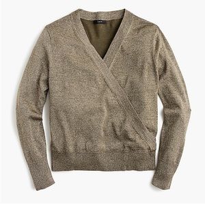 J.Crew Lurex Wrap Sweater